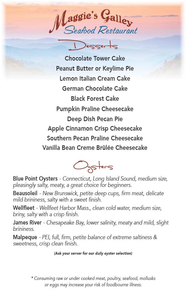 Menu Seafood Restaurant Waynesville NC 1697638277143 d5c4bfcc 5d42 430f be30 11e784350d5e 4 Maggies Galley Menu Seafood Restaurant Waynesville NC 1697638277143 d5c4bfcc 5d42 430f be30 11e784350d5e 4 Maggies Galley
