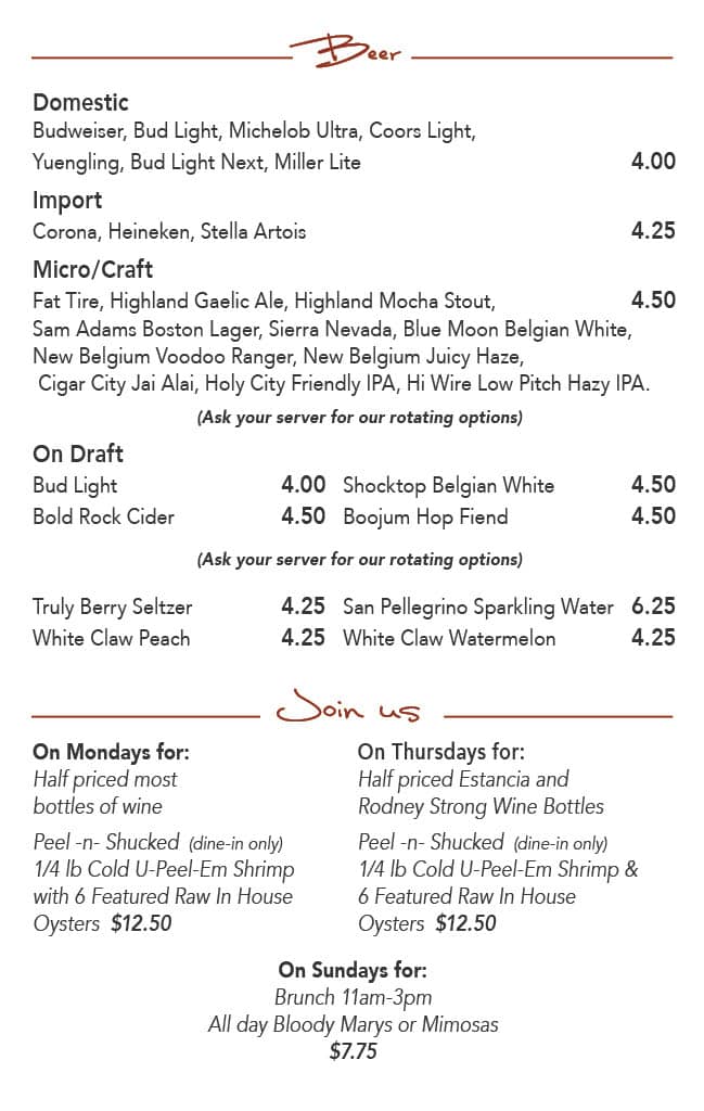 Menu Seafood Restaurant Waynesville NC MG Drink Dessert Cards1024 2 Maggies Galley Menu Seafood Restaurant Waynesville NC MG Drink Dessert Cards1024 2 Maggies Galley