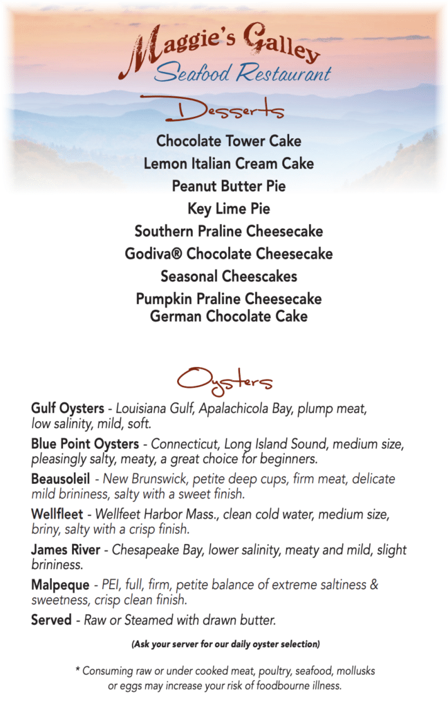 Menu Seafood Restaurant Waynesville NC Screenshot 2022 11 21 at 9.22.34 AM Maggies Galley Menu Seafood Restaurant Waynesville NC Screenshot 2022 11 21 at 9.22.34 AM Maggies Galley
